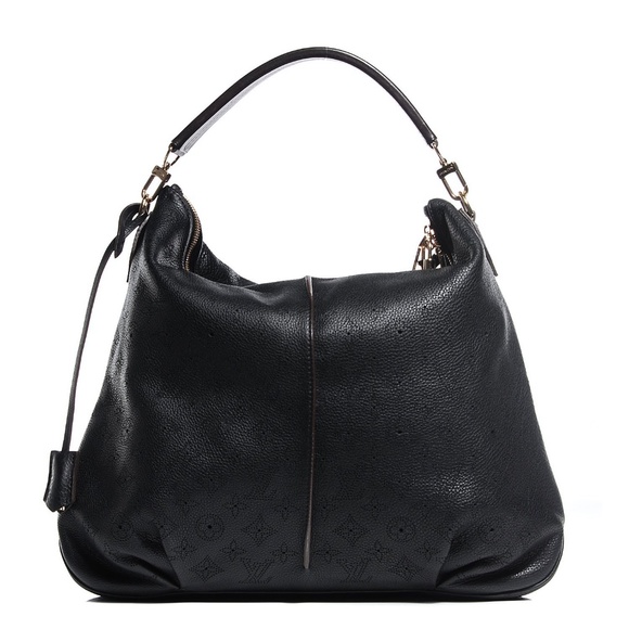 Louis vuitton Monogram Mahina Black Selene Hobo - Picture 1 of 13